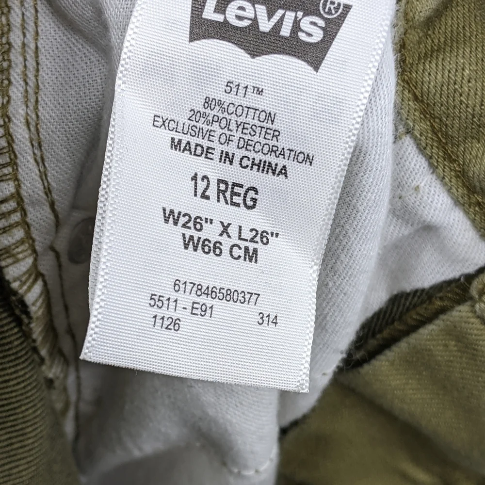 Levi's Levi Strauss 511 Jeans Pants Slim Fit